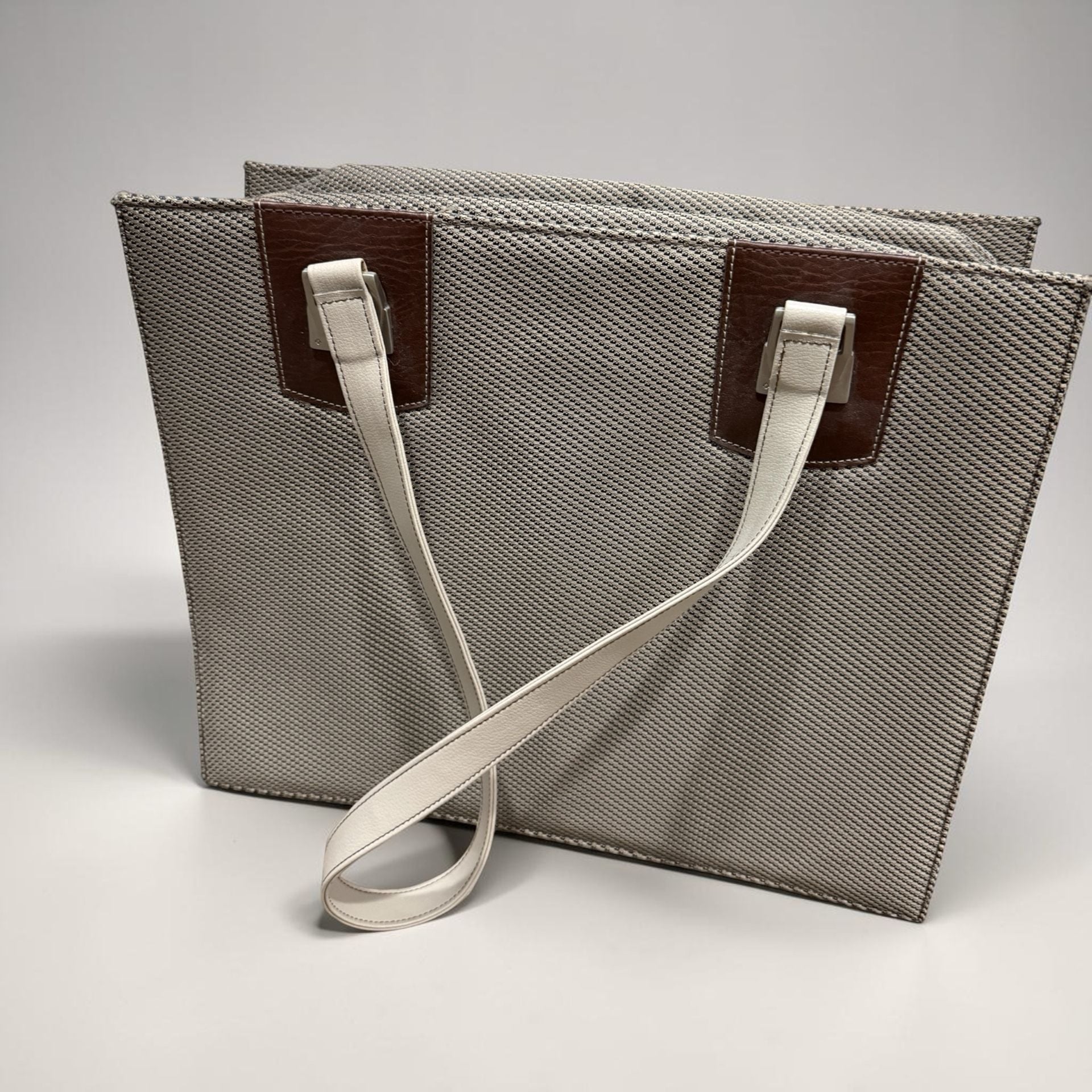 Samsonite Tweed and Leather Tote Bag 9