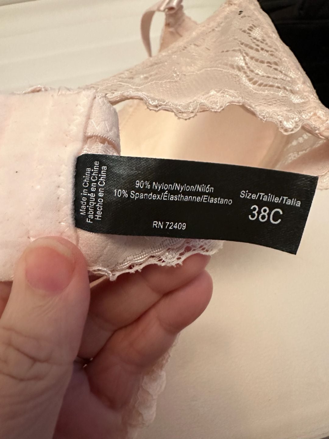 Rene Rofe Floral Lace Underwire Padded Bra Size 38C 5