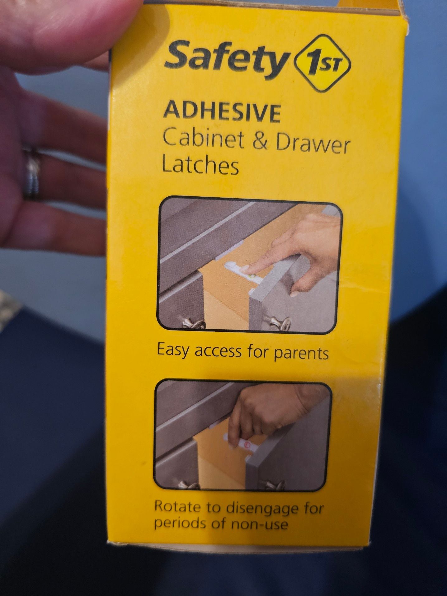 Safety 1st Adhesive Cabinet & Drawer Latches 4-Pack 3