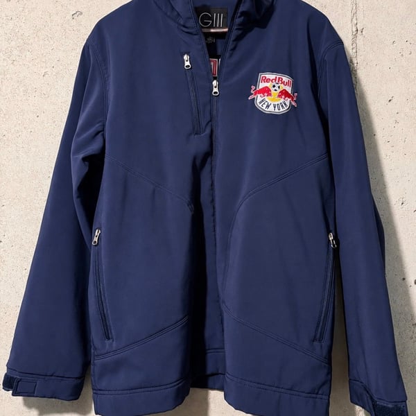 Men's GIII New York Red Bulls Navy Softshell Jacket