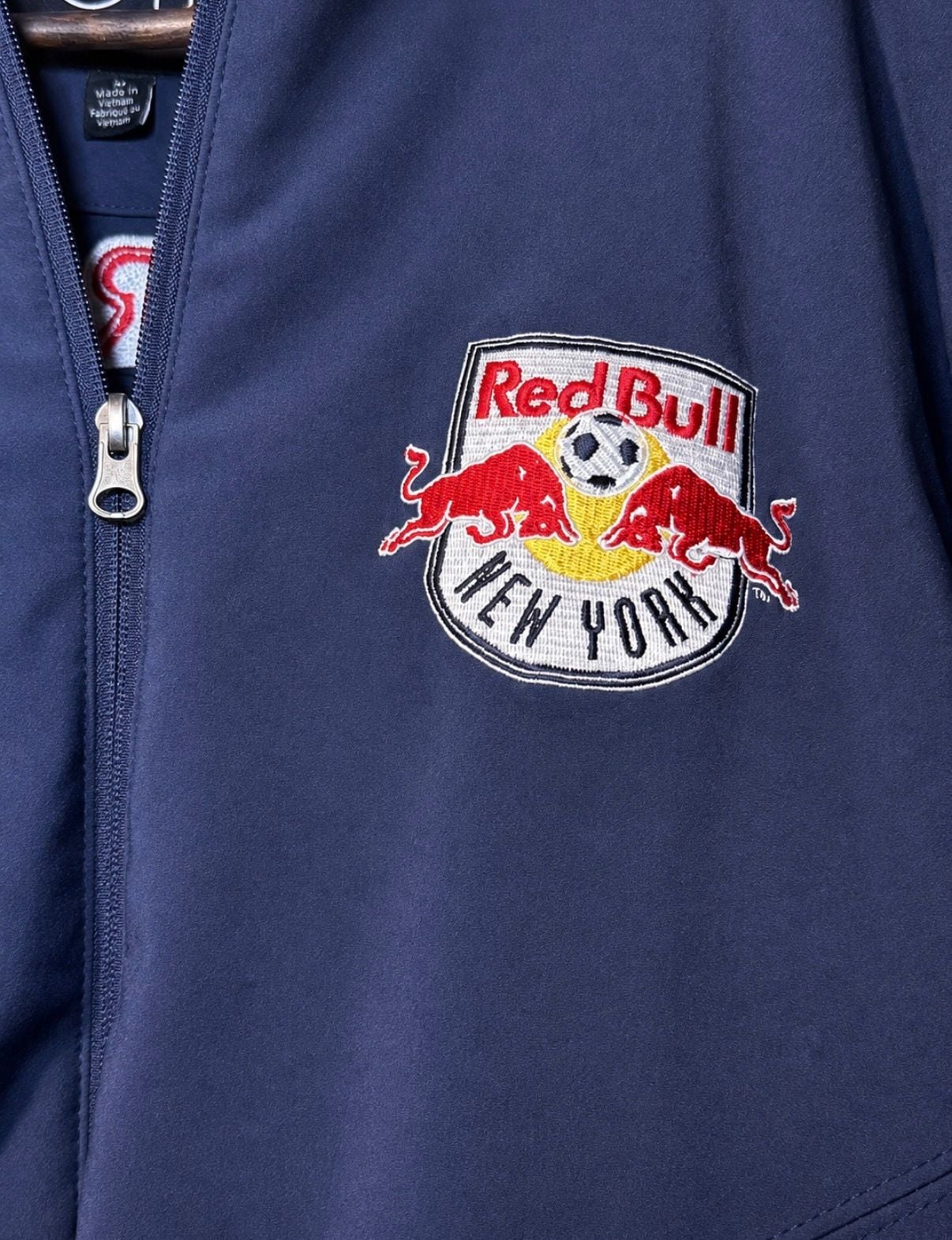 Men's GIII New York Red Bulls Navy Softshell Jacket 3