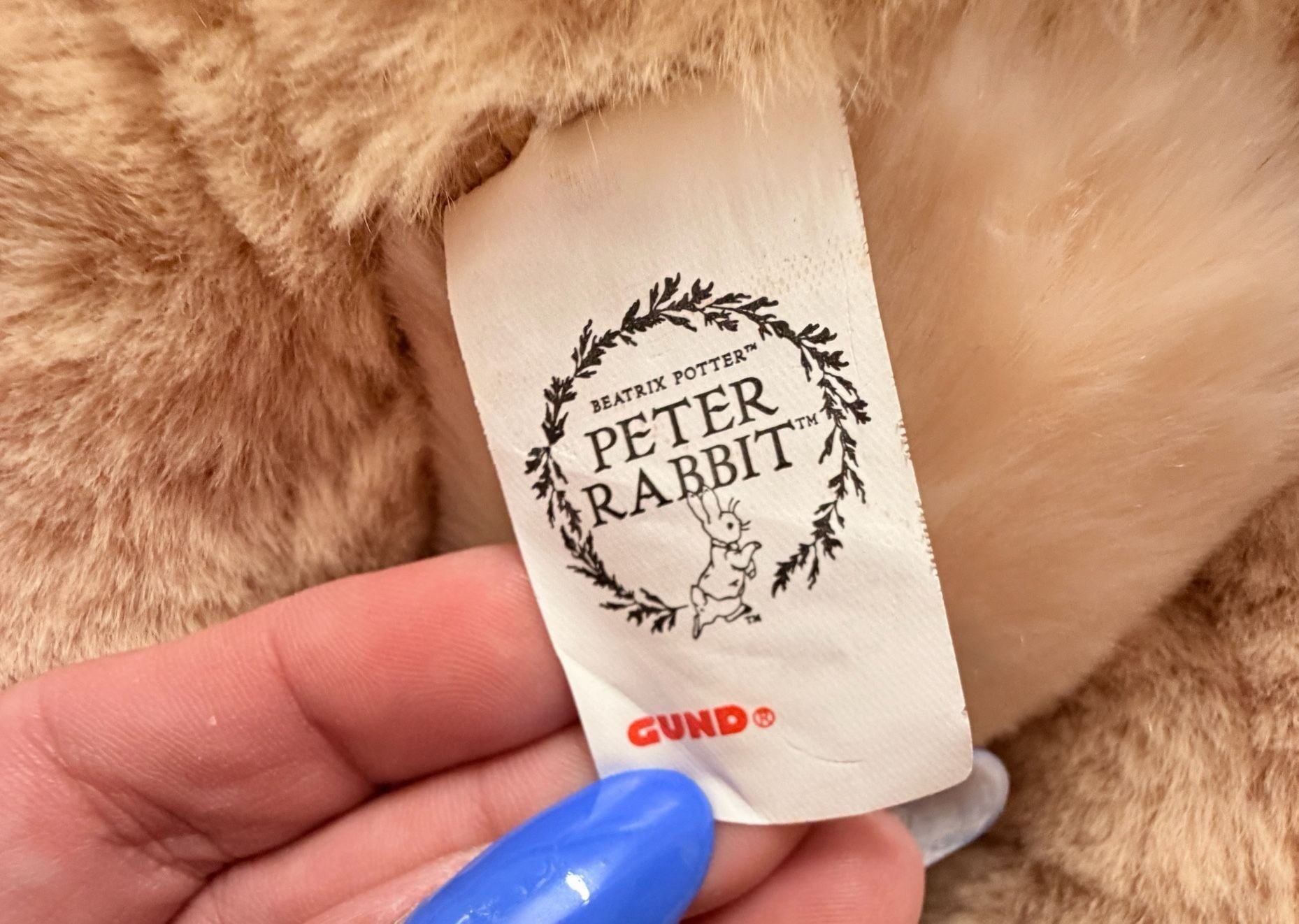 Rare GUND Peter Rabbit 17” Plush Beatrix Potter Classic Blue Jacket Toy Collectible 9