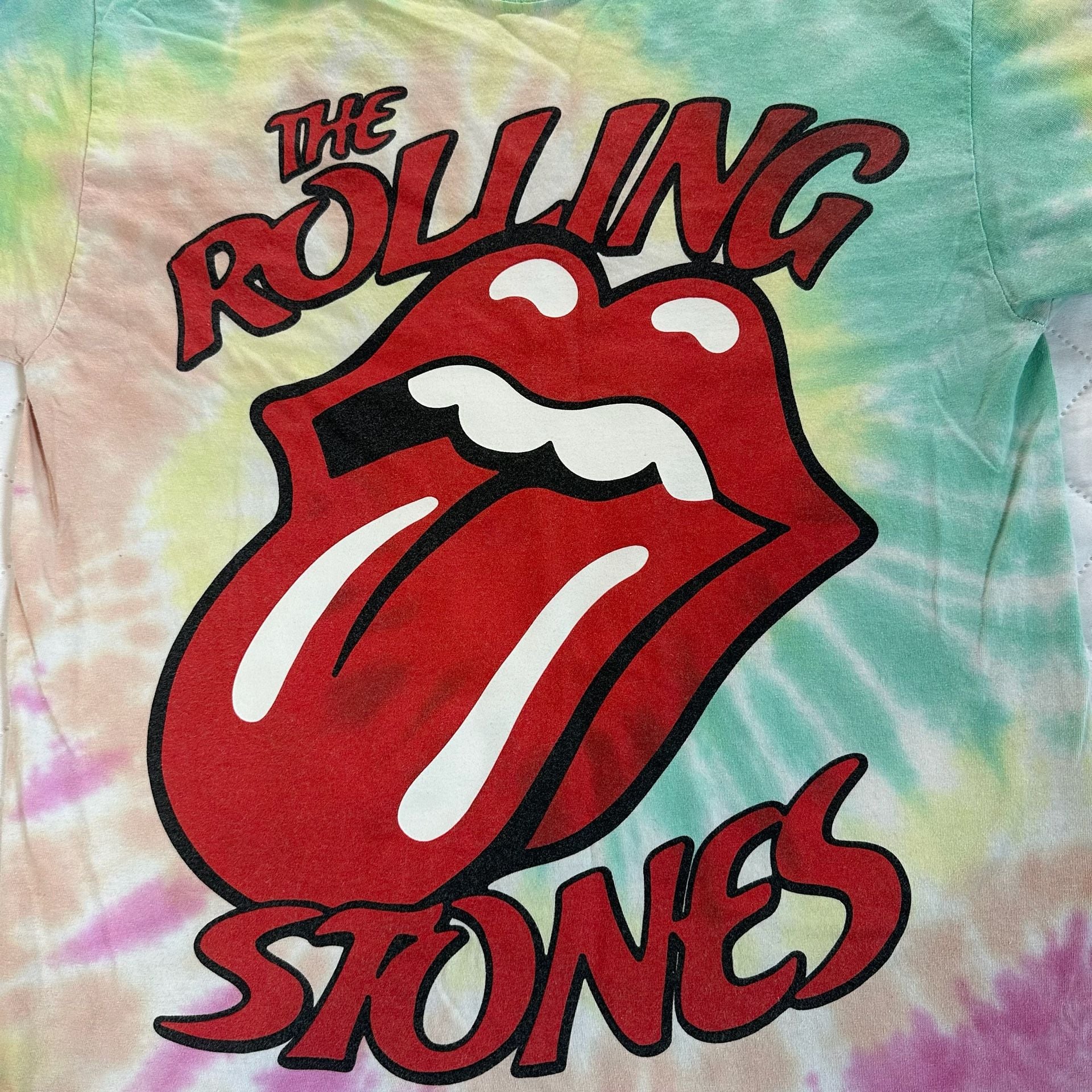 The Rolling Stones Tie Dye Graphic T-Shirt Medium 3