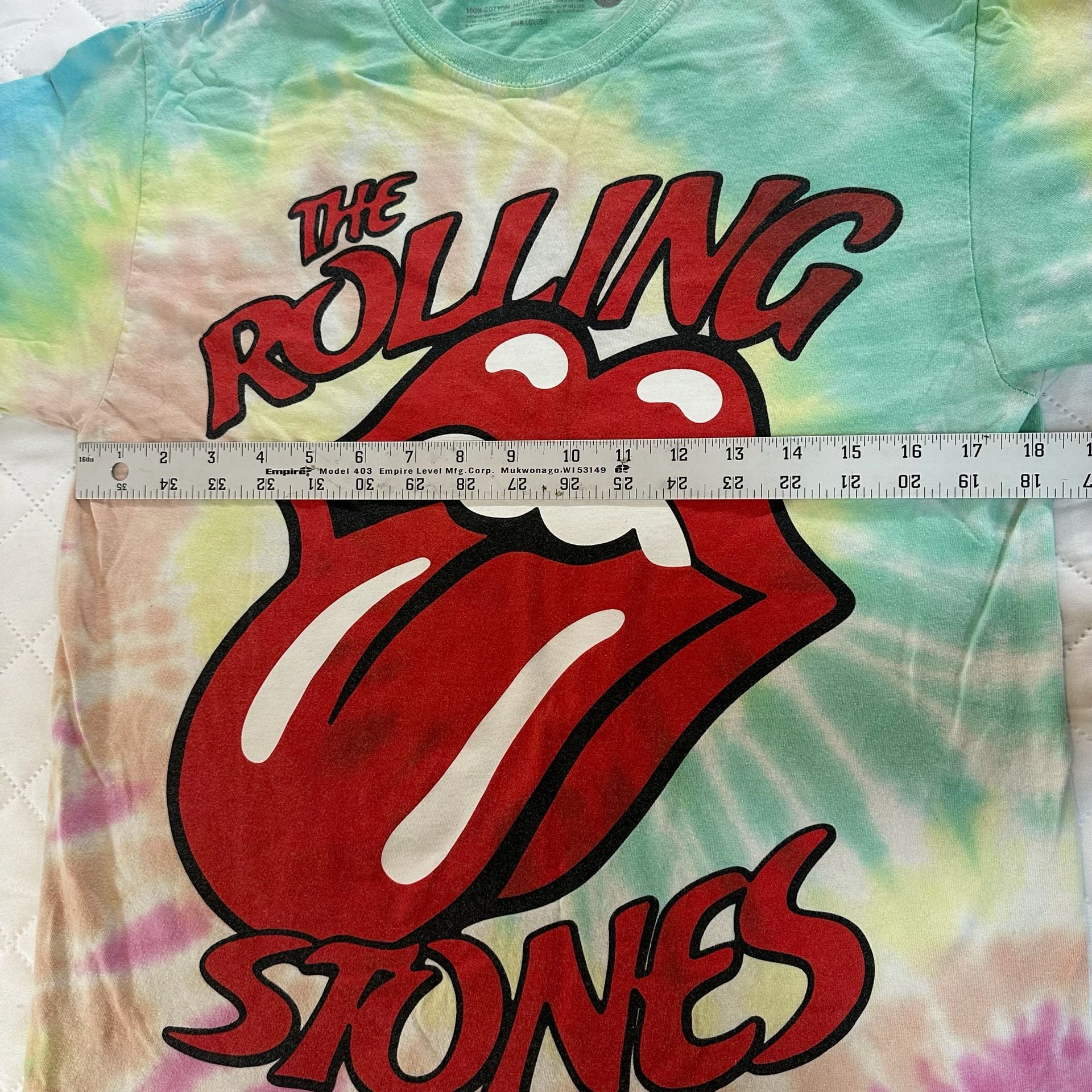The Rolling Stones Tie Dye Graphic T-Shirt Medium 8