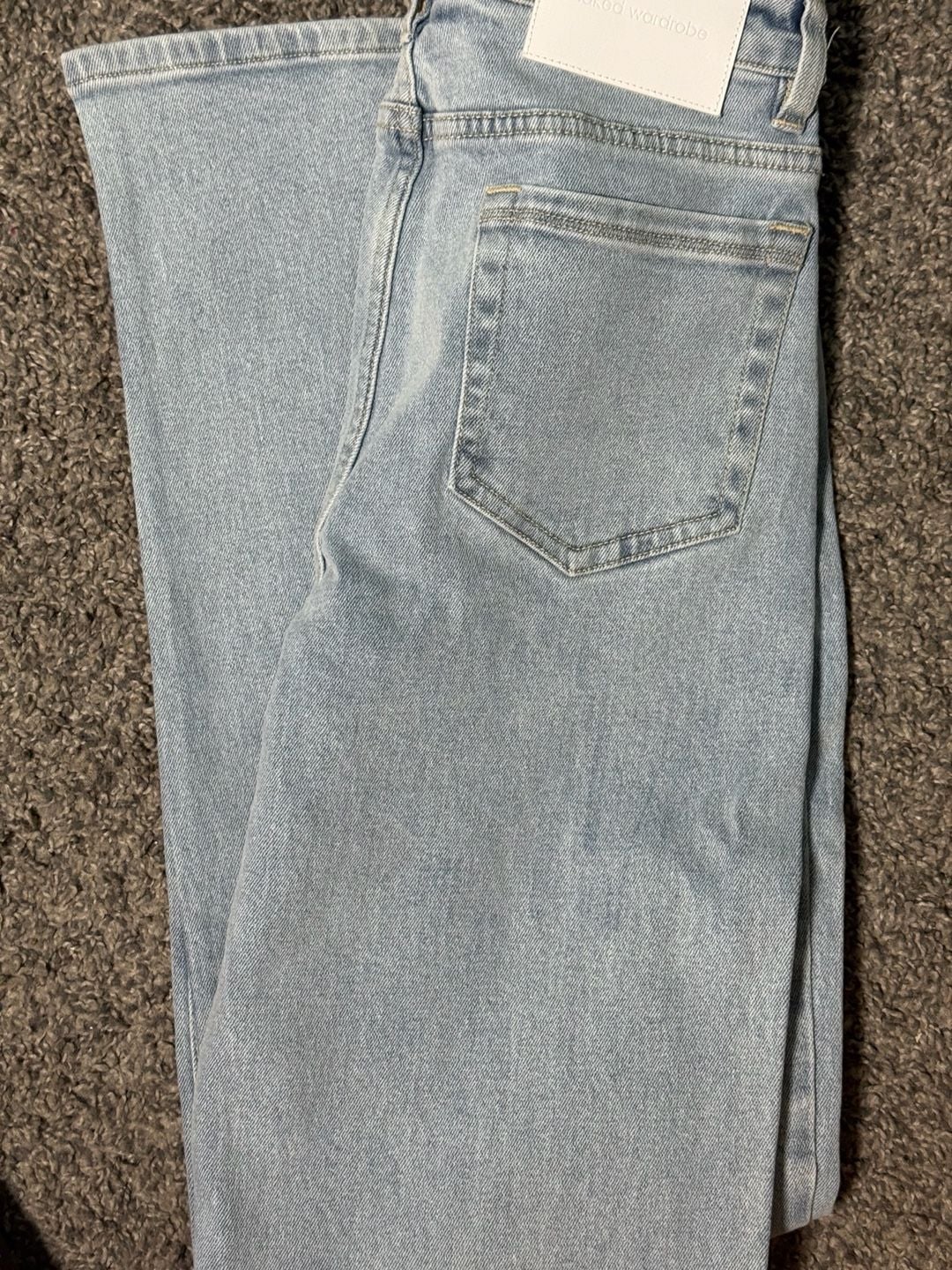 Naked Wardrobe Denim Light Wash Straight Leg Jeans Size 26 4