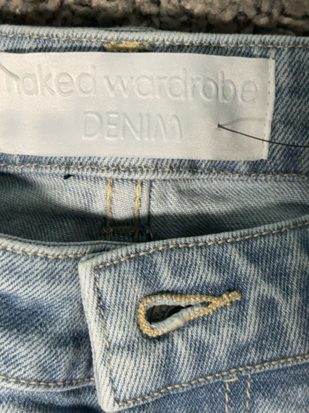Naked Wardrobe Denim Light Wash Straight Leg Jeans Size 26 6