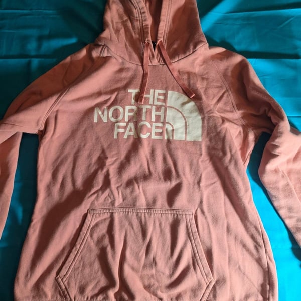 The North Face Women's Pink Pullover Hoodie Sweatshirt Large