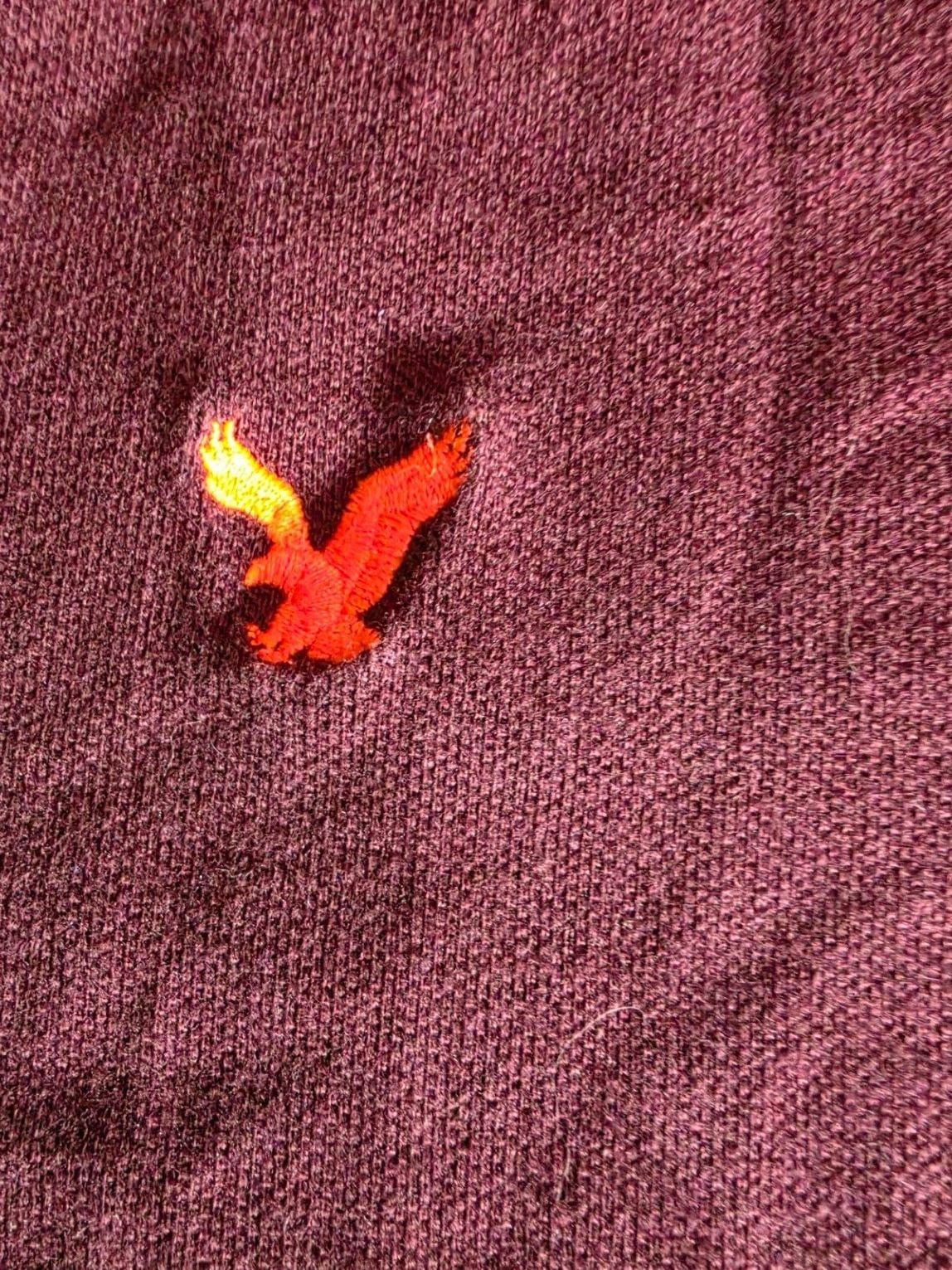 American Eagle Outfitters Athletic Fit Burgundy Polo Shirt Size XL 4