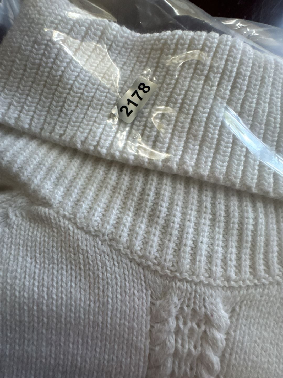 Nautica Women's White Cotton Raglan Sleeve Turtleneck Sweater 21