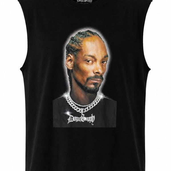 Dogg Supply by Snoop Dogg Black Sleeveless Tank Top, Sz M