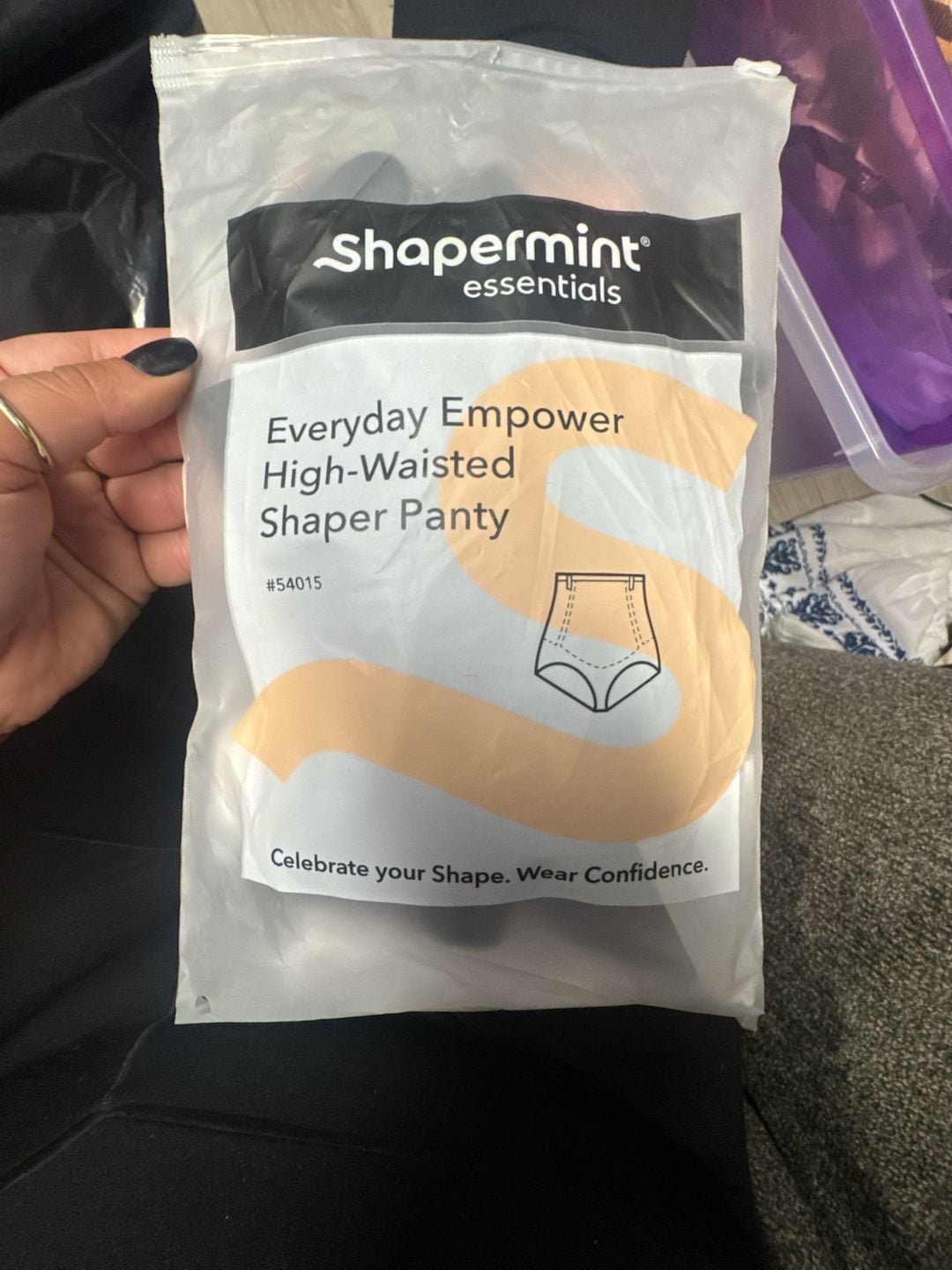 Shapermint Essentials Everyday Empower High-Waisted Shaper Panty Black 1