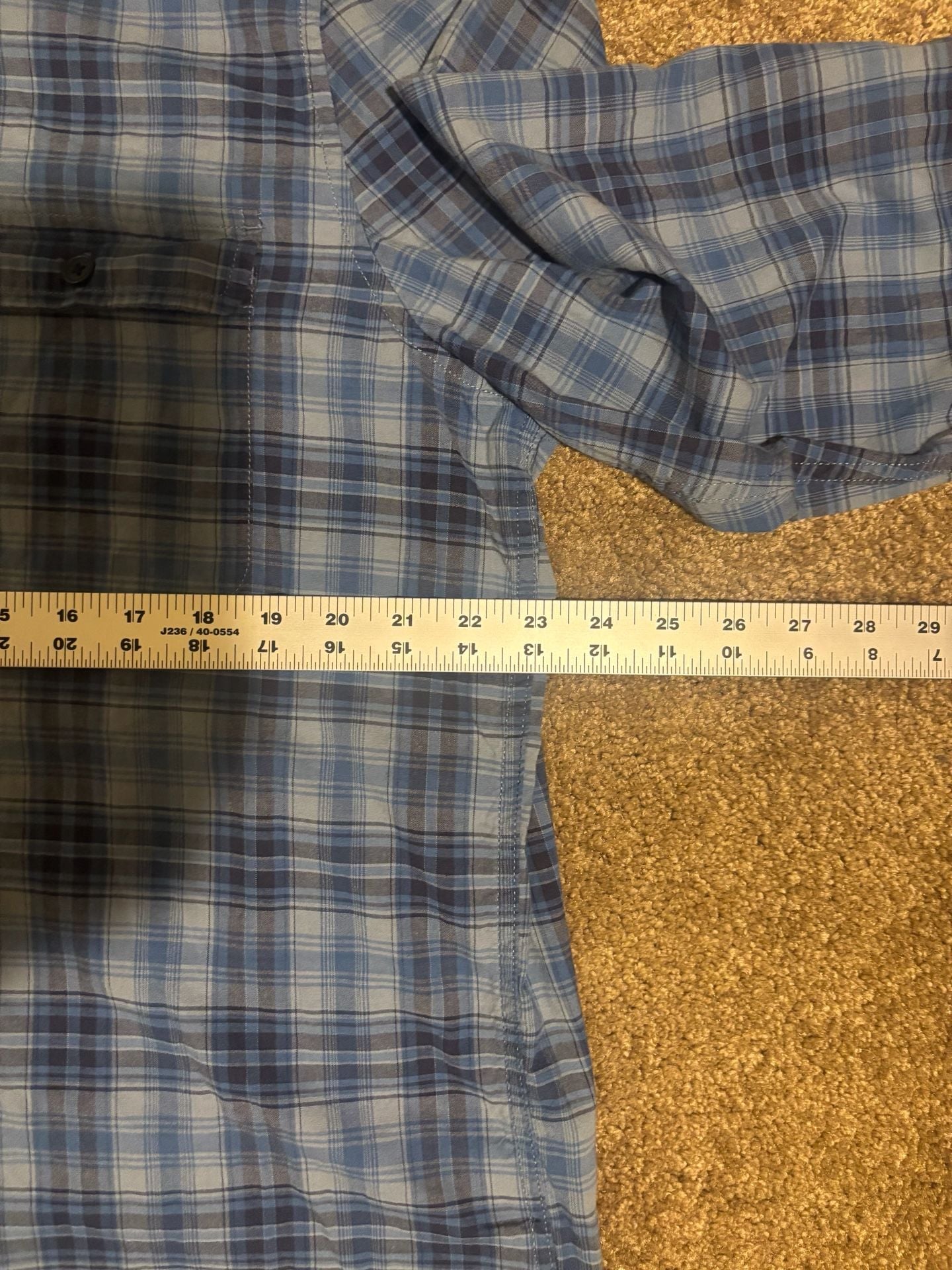Lucky Brand Men's Saturday Stretch Plaid Long Sleeve Button-Down Shirt Blue XXL 5