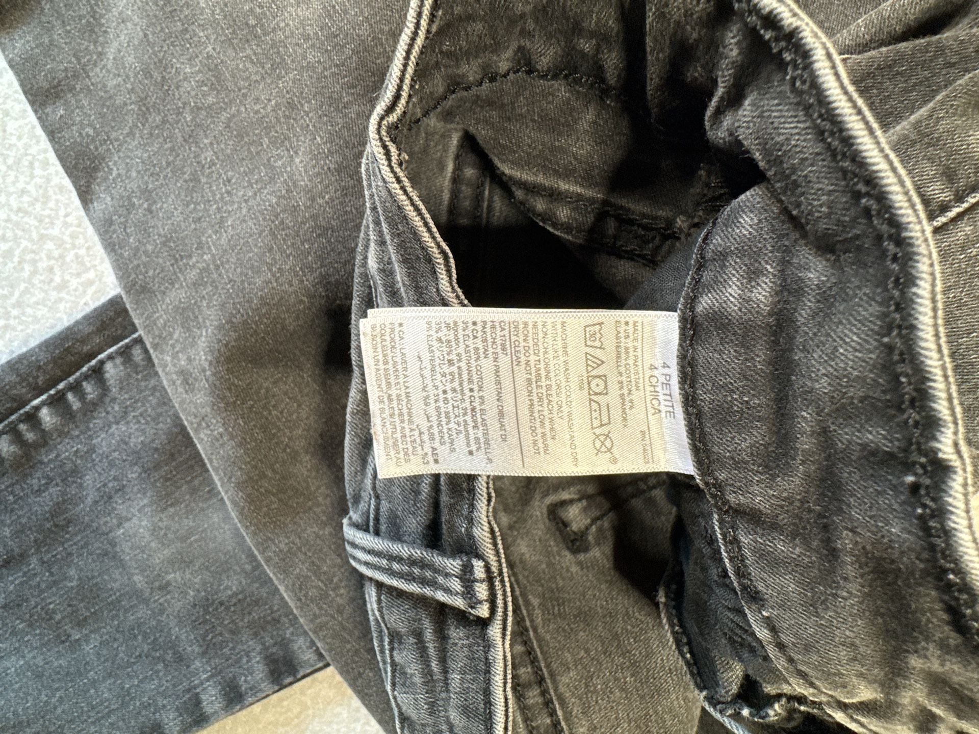Old Navy Rockstar High Rise Skinny Jeans Gray Size 4 Petite 5