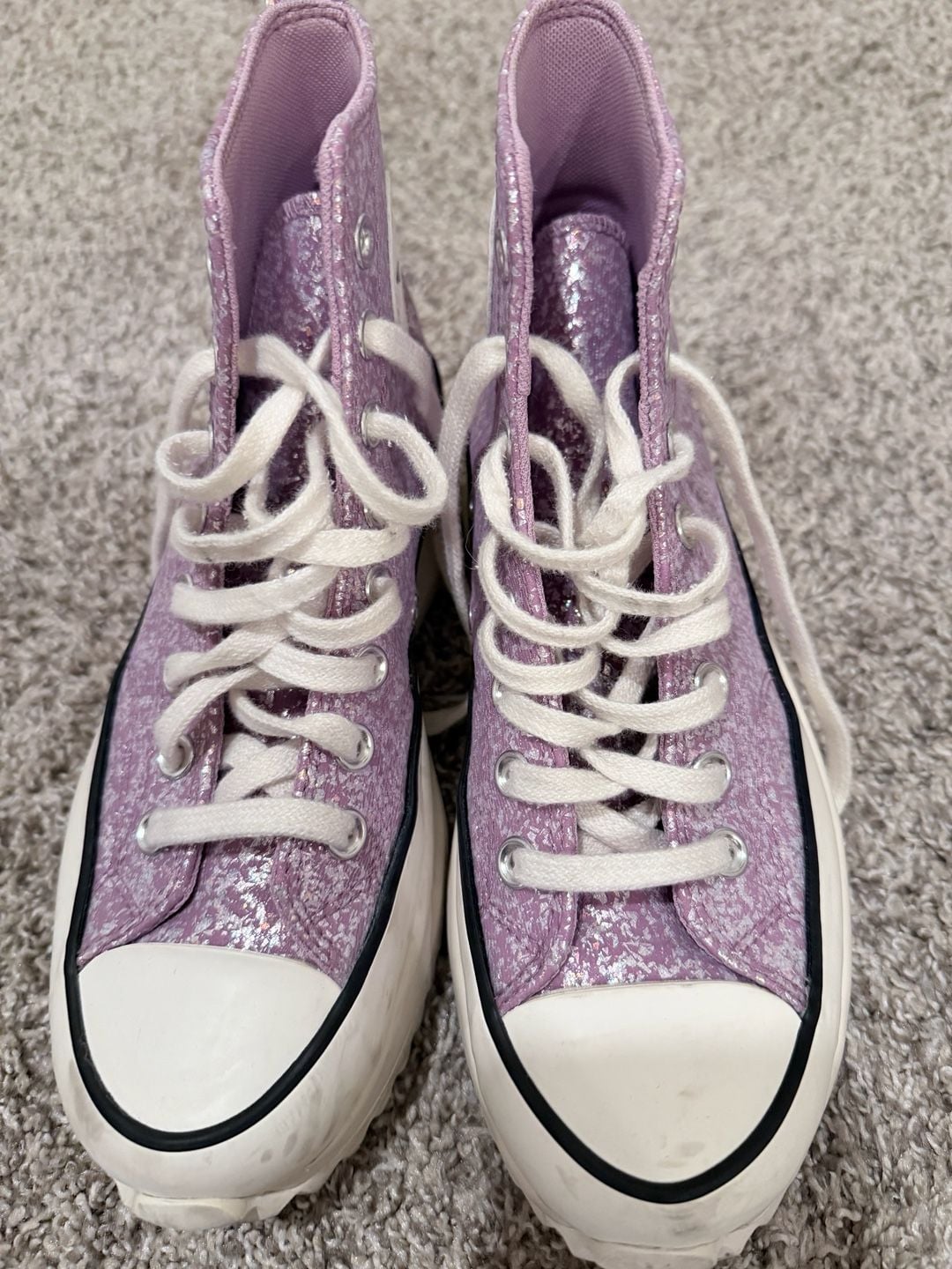 Converse Wmns Run Star Hike Platform High Glitter A10096C Vapor Mauve 3