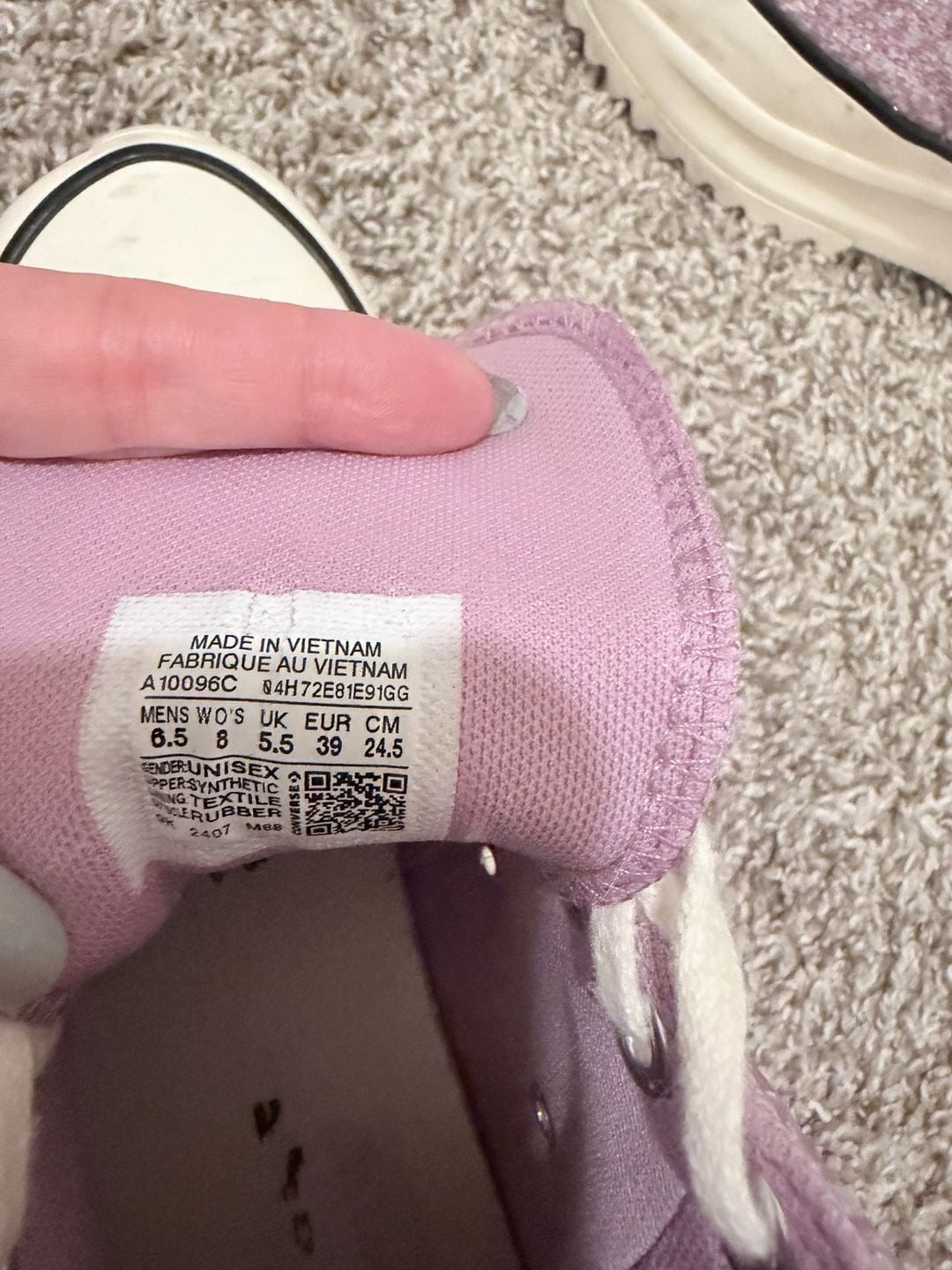 Converse Wmns Run Star Hike Platform High Glitter A10096C Vapor Mauve 5