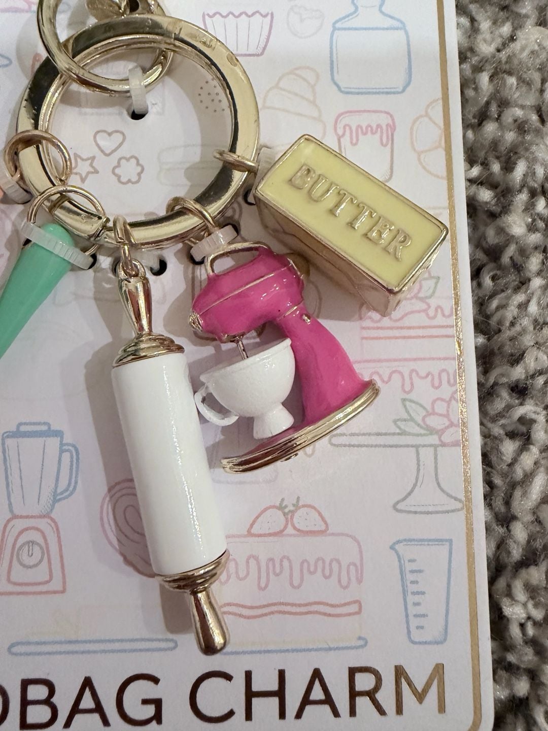 True to Form Baking Theme Handbag Charm Keychain 2