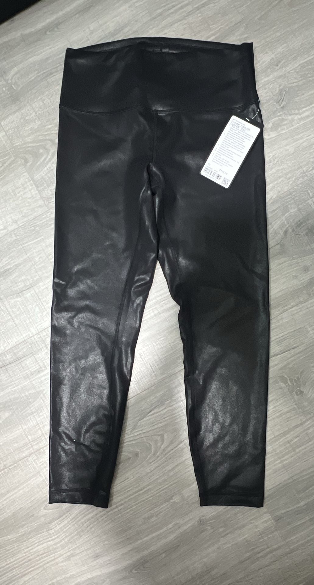 NWT Lululemon Wunder Train HR Tight 25" Foil Radiate Print Black Size 10 2
