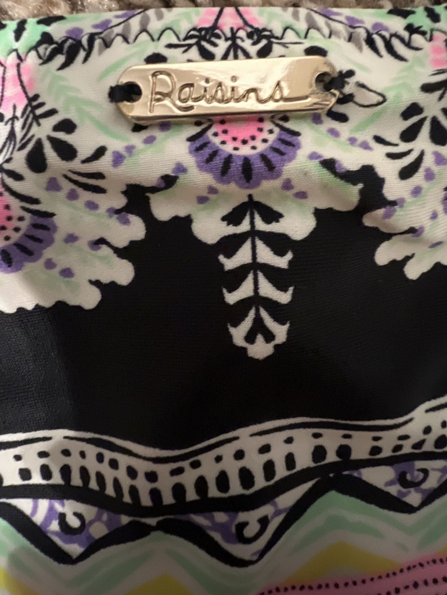 Raisins Women's Barbados Bound Angel Ruffle Bralette Bikini Set Size L 3