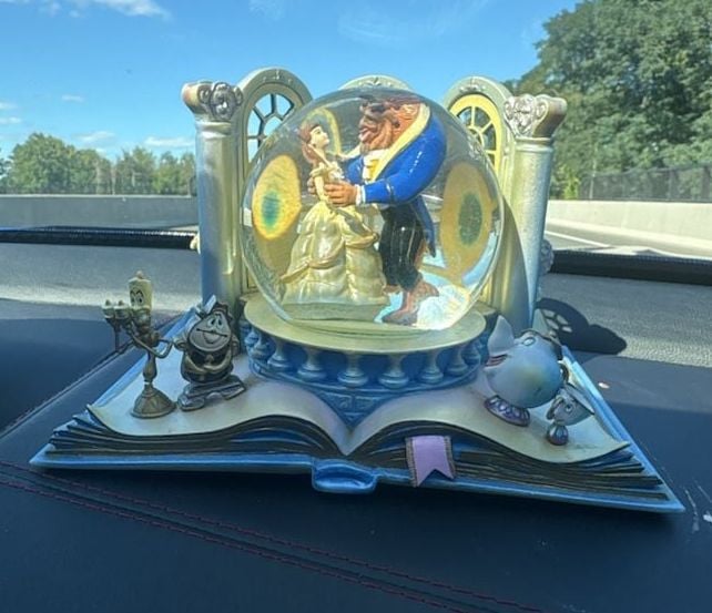 Disney Beauty and the Beast Snow Globe Book Ends Pair Set 1