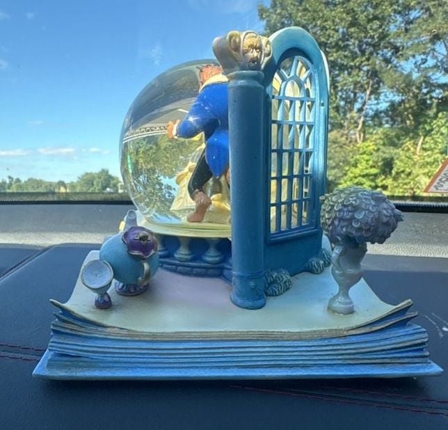 Disney Beauty and the Beast Snow Globe Book Ends Pair Set 2