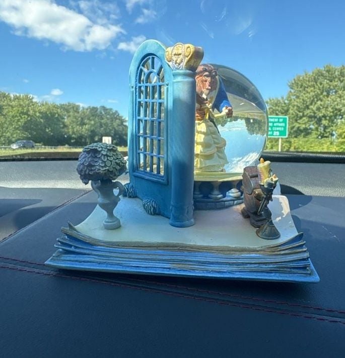 Disney Beauty and the Beast Snow Globe Book Ends Pair Set 4