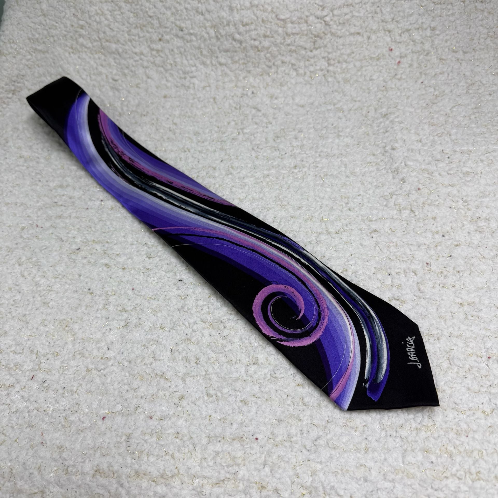 J. Garcia Butterfly Study Watercolor Collection Artist Proof No. 6 Silk Necktie 7
