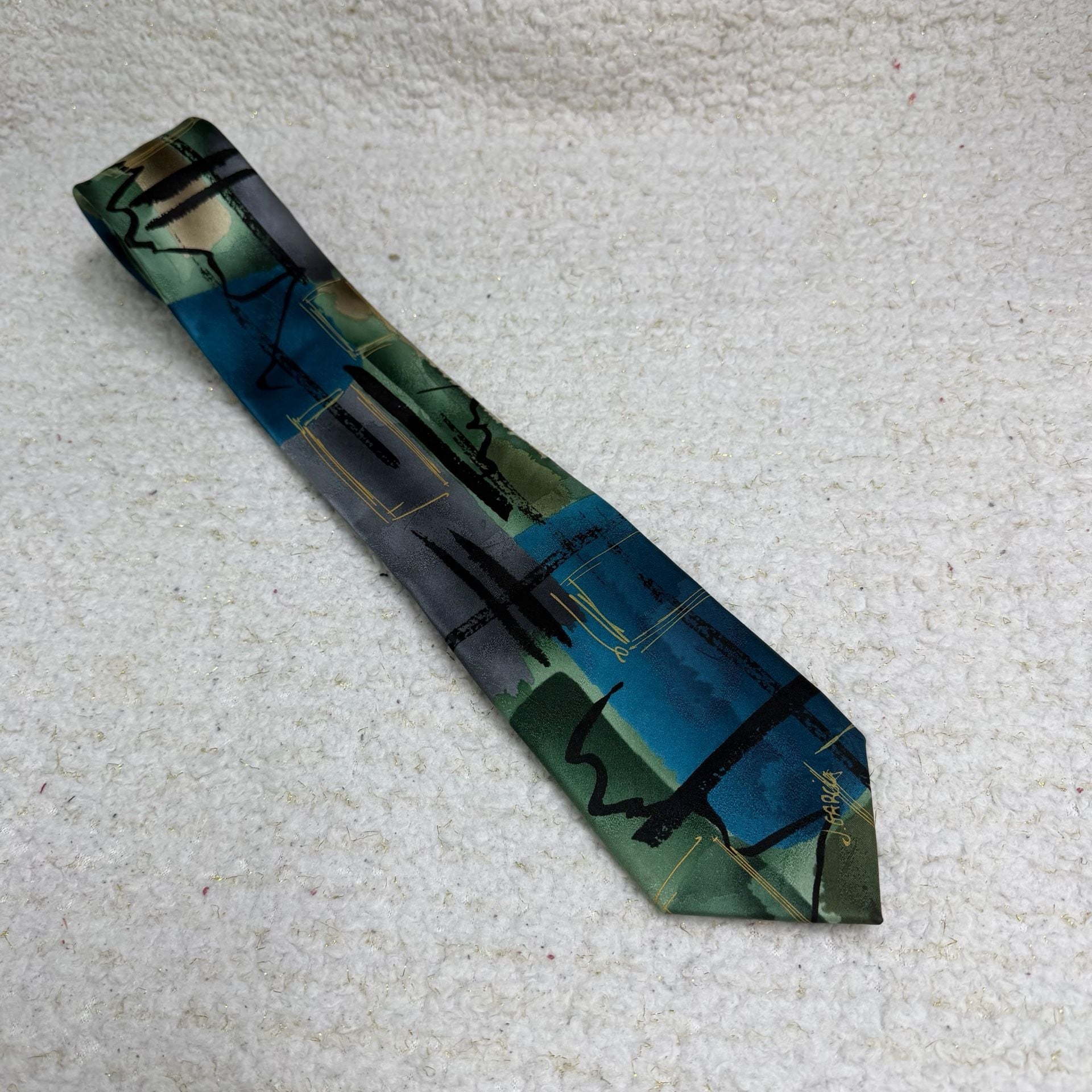 J. Garcia Nude Collection Collector's Edition Artist Proof No. 2013 Silk Tie  8