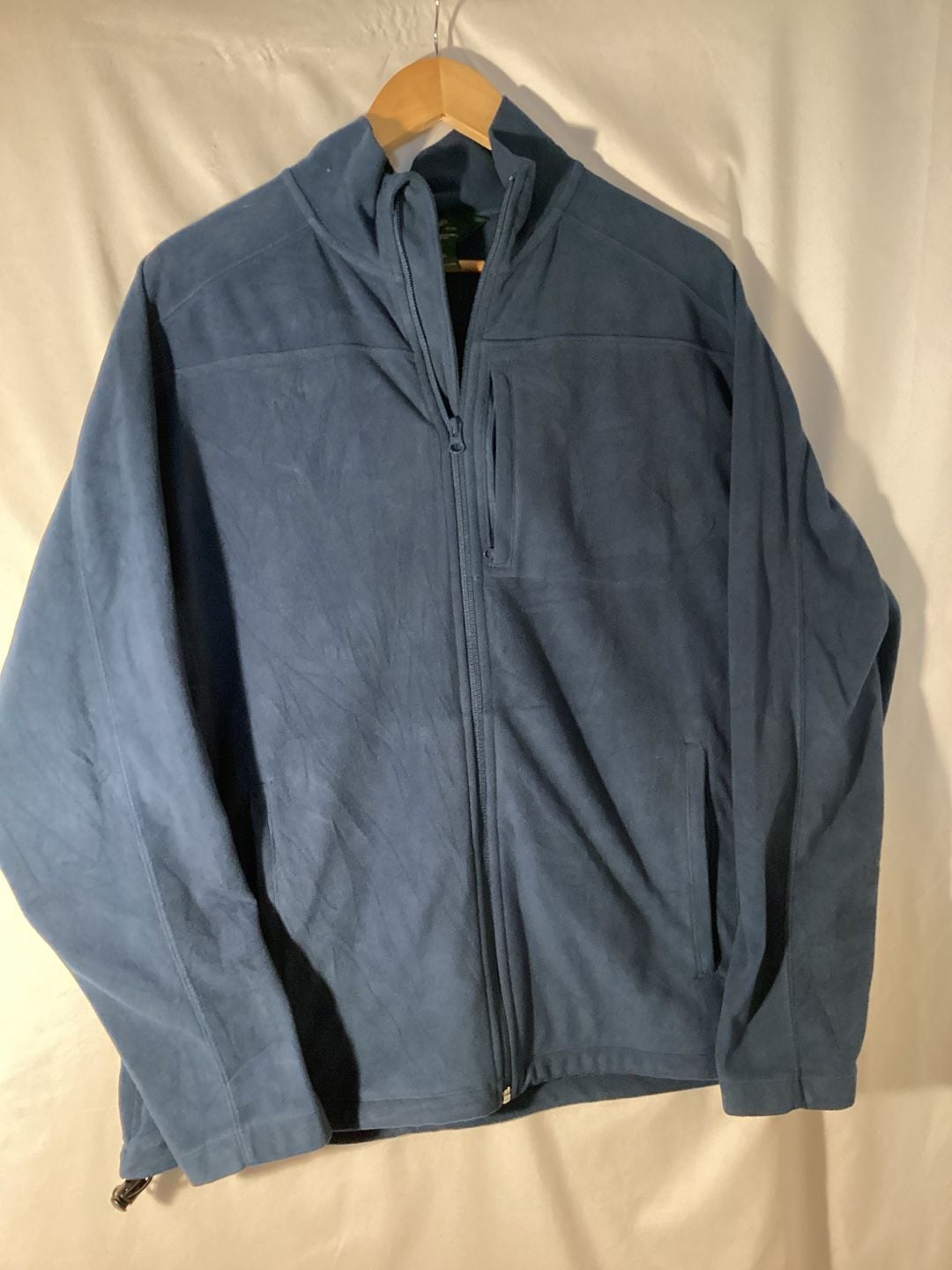 Woolrich Men's Blue Full Zip Fleece Jacket Size L 2