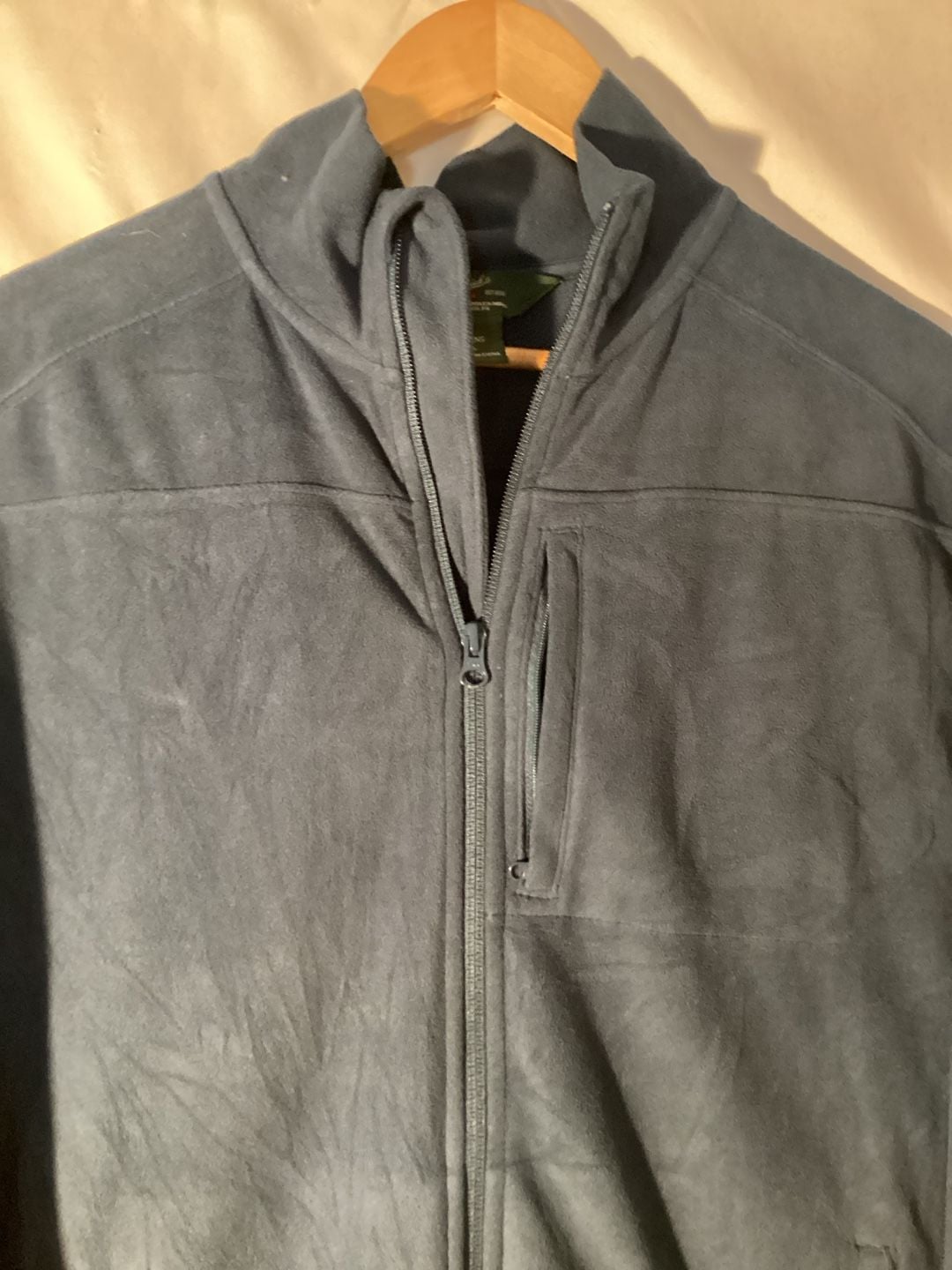Woolrich Men's Blue Full Zip Fleece Jacket Size L 3