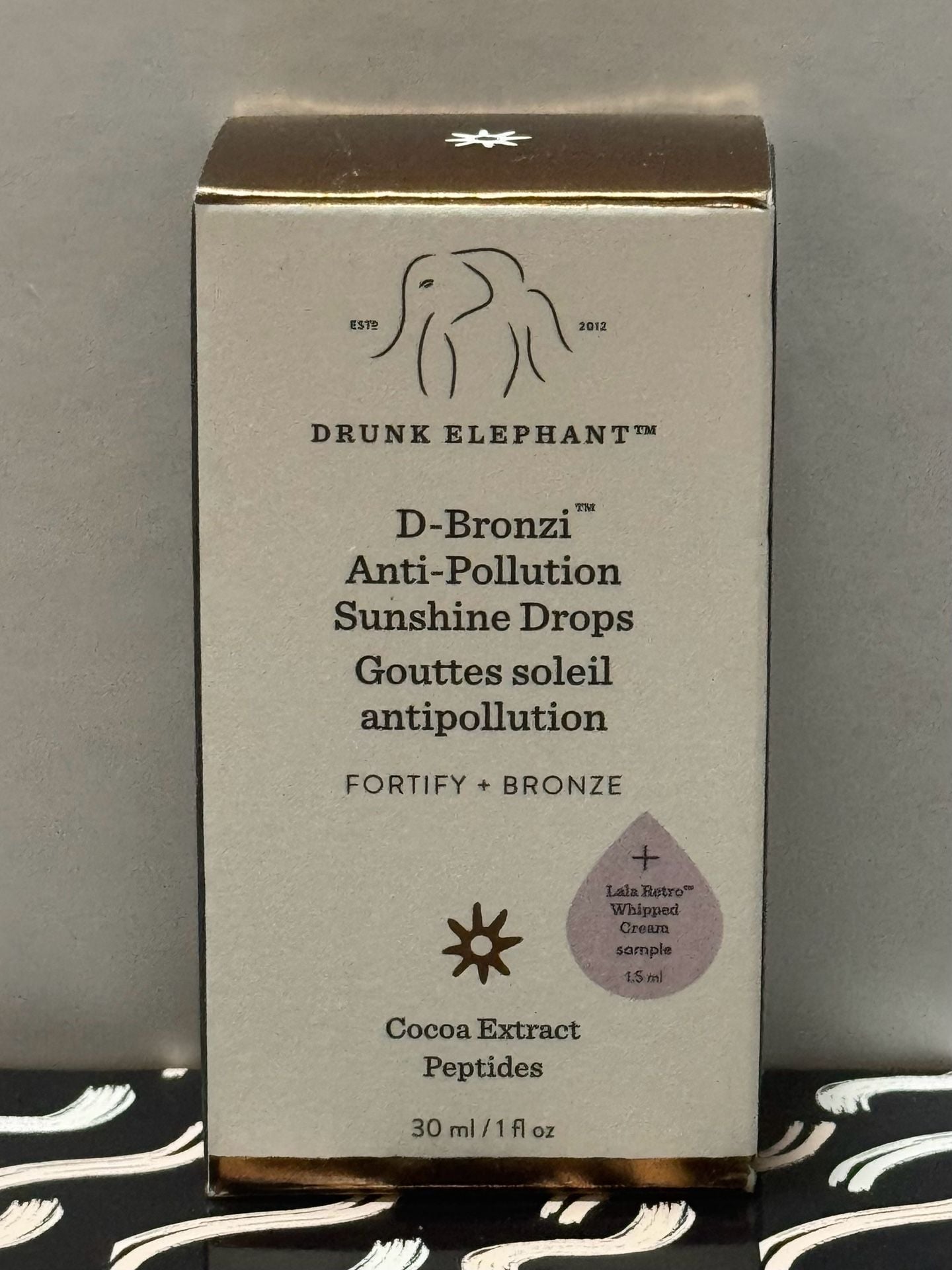 Drunk Elephant Bronzing Sunshine Drops w/ Lala Retro Whipped Cream Sample 1
