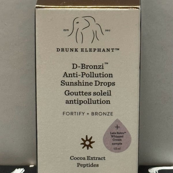 Drunk Elephant Bronzing Sunshine Drops w/ Lala Retro Whipped Cream Sample