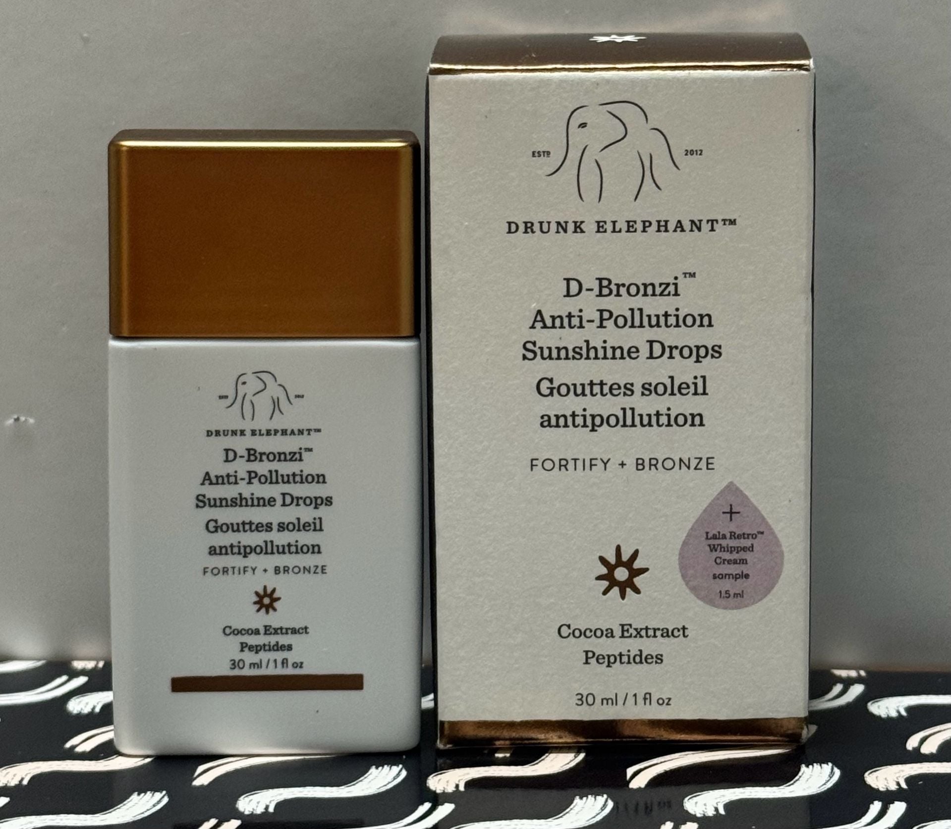 Drunk Elephant Bronzing Sunshine Drops w/ Lala Retro Whipped Cream Sample 3