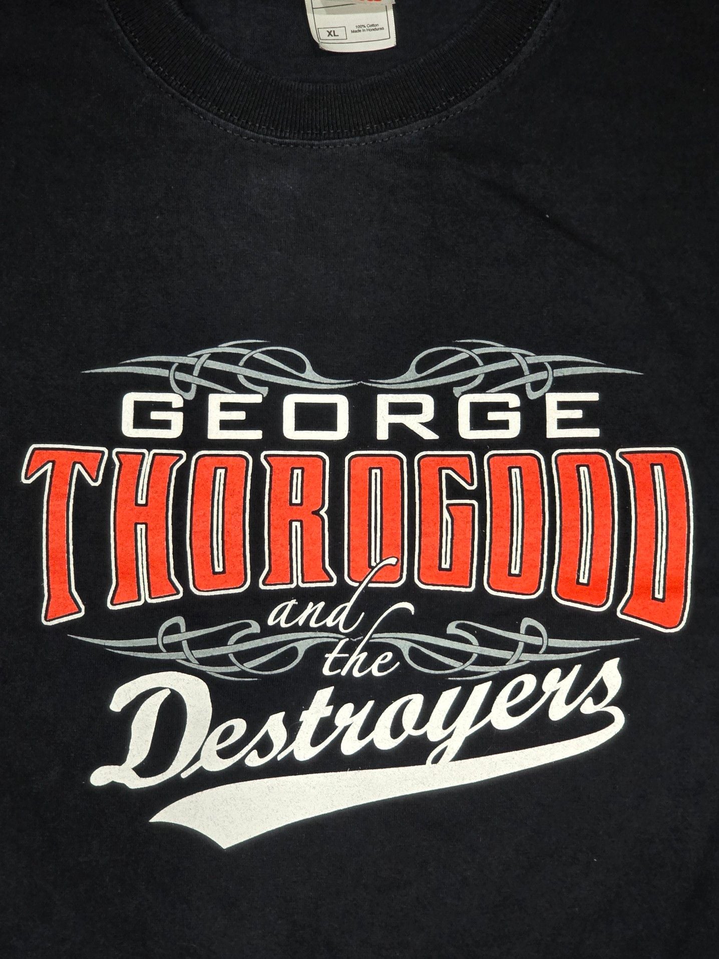 George Thorogood & The Destroyers One Bourbon One Scotch And One Beer T-Shirt XL 3