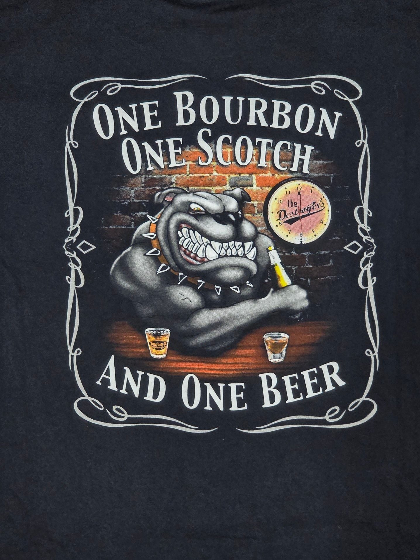 George Thorogood & The Destroyers One Bourbon One Scotch And One Beer T-Shirt XL 8