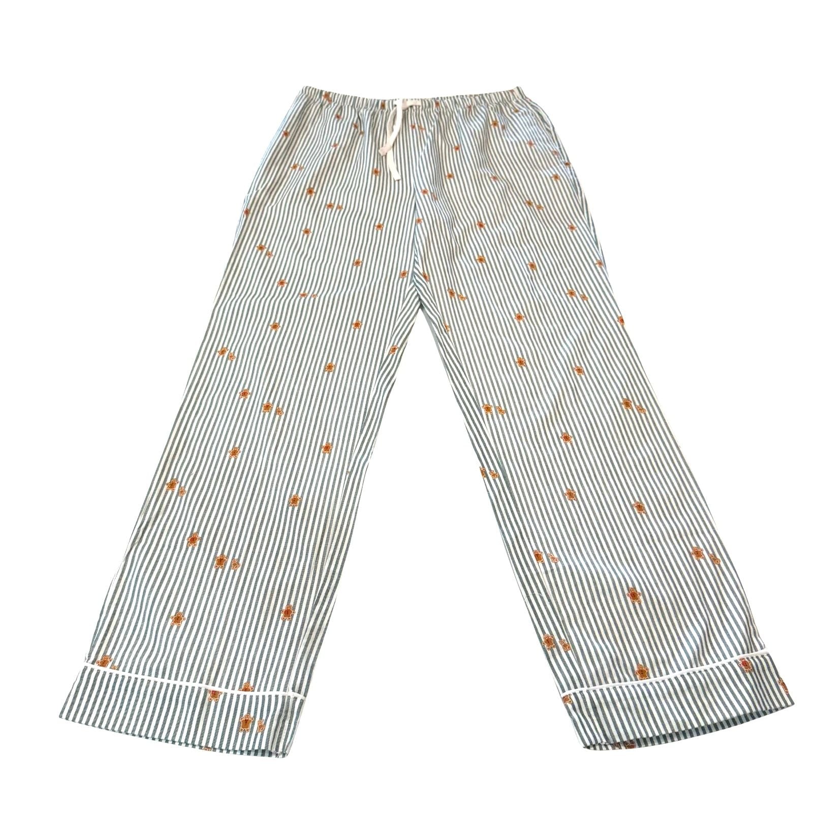Wondershop Men's Gingerbread Man Striped Pajama Pants Size M 2