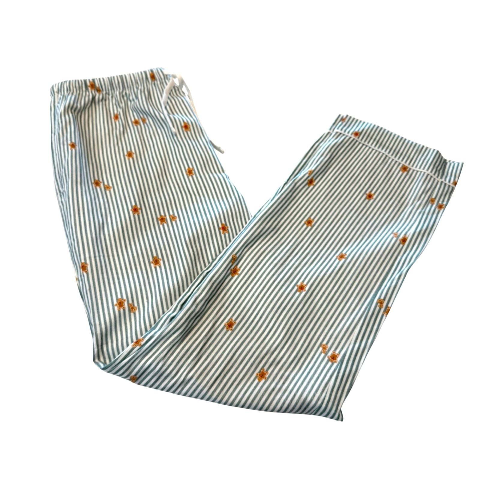 Wondershop Men's Gingerbread Man Striped Pajama Pants Size M 3