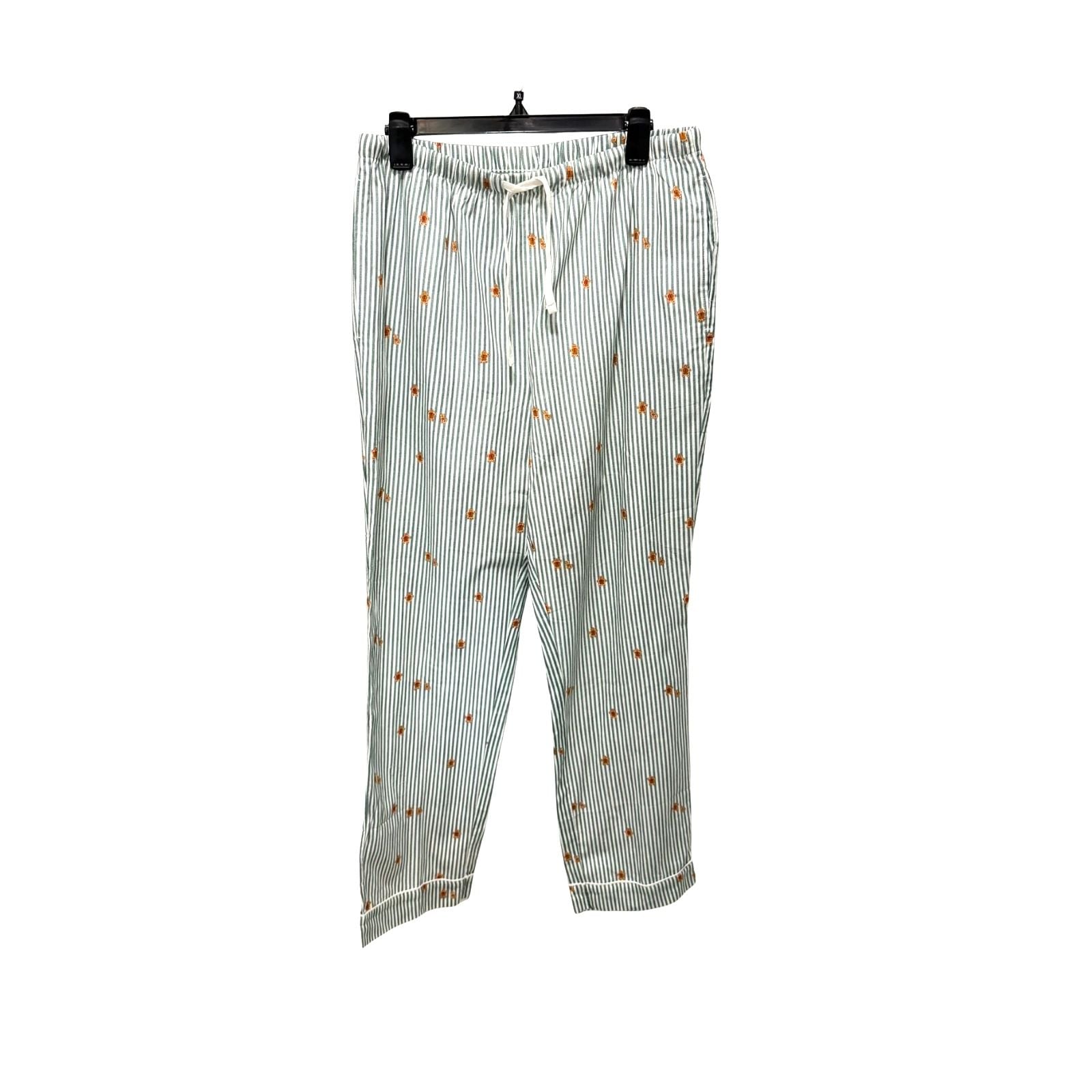 Wondershop Men's Gingerbread Man Striped Pajama Pants Size M 4