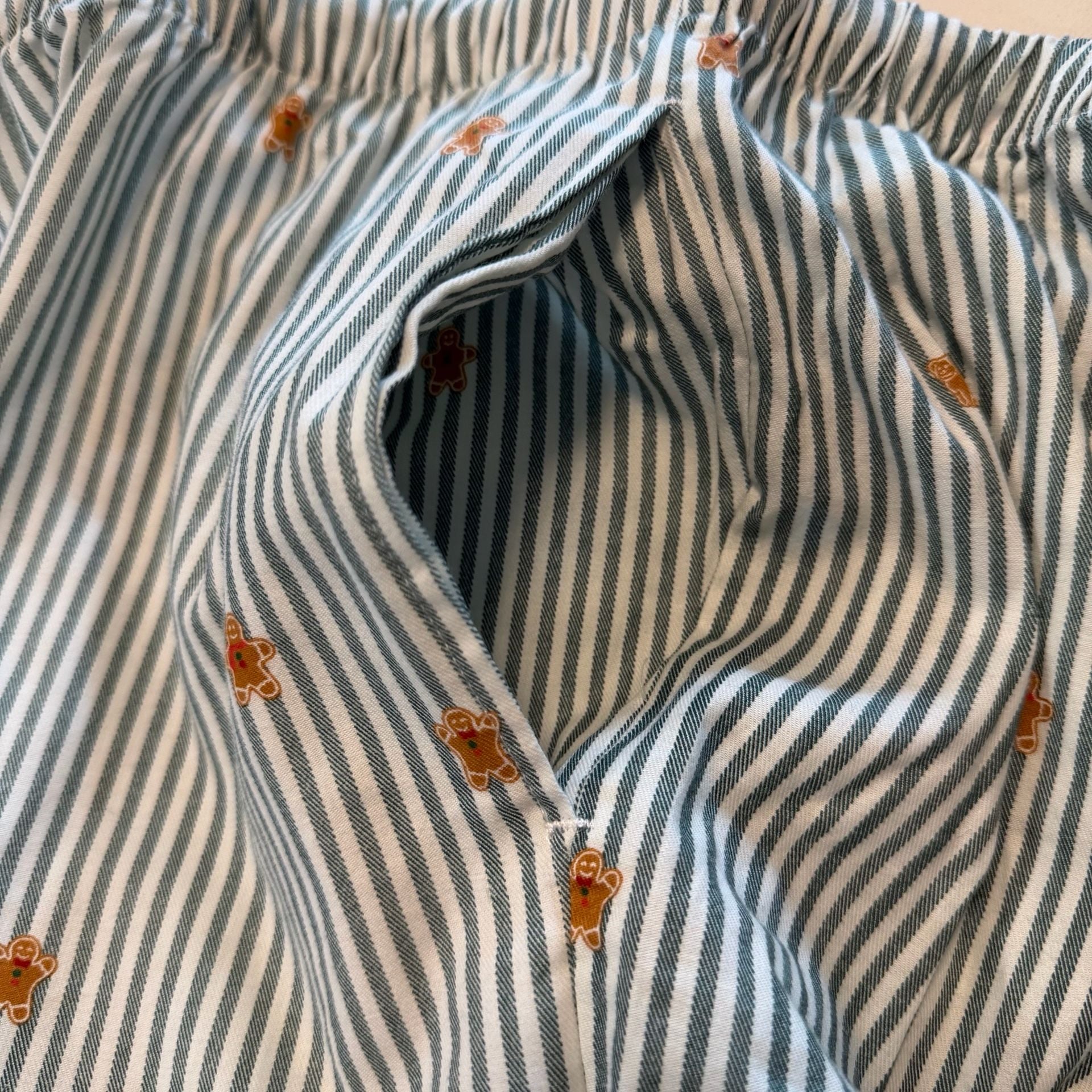 Wondershop Men's Gingerbread Man Striped Pajama Pants Size M 9