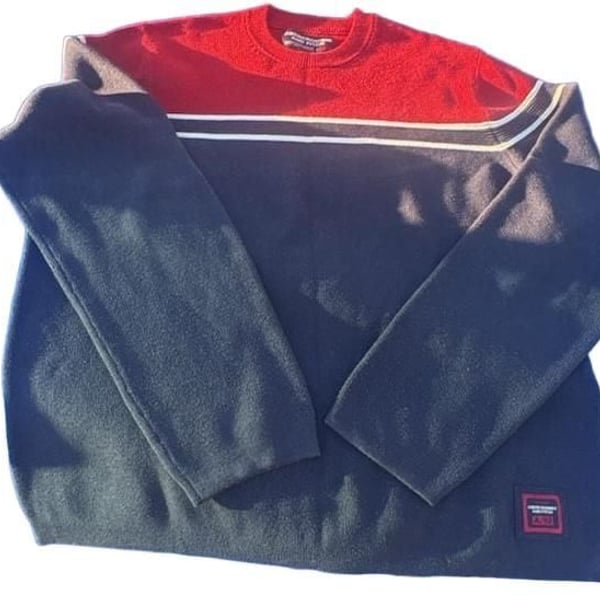 Vintage Abercrombie & Fitch A/92 Colorblock Crewneck Sweater Men's XL