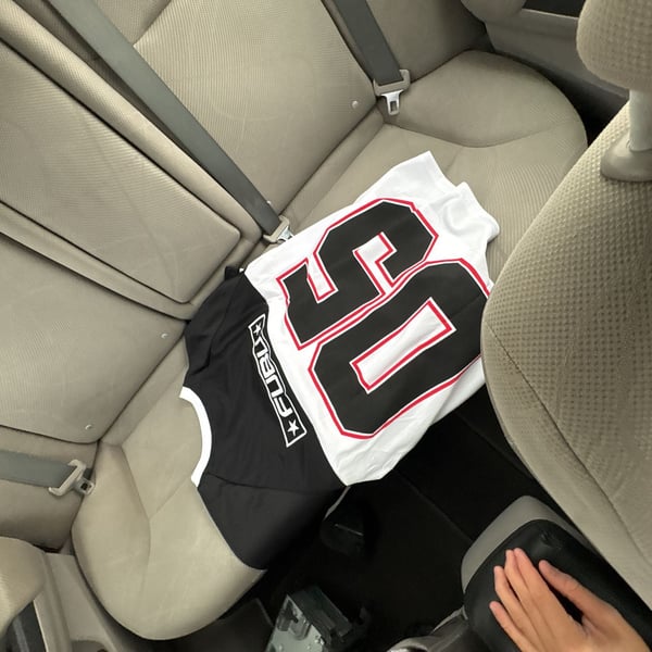 Vintage FUBU Black and White Number 05 Sports Jersey T-Shirt