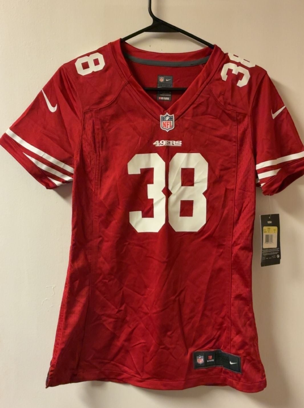 Nike Jarryd Hayne #38 San Francisco 49ers Women's Football Jersey Size S 2