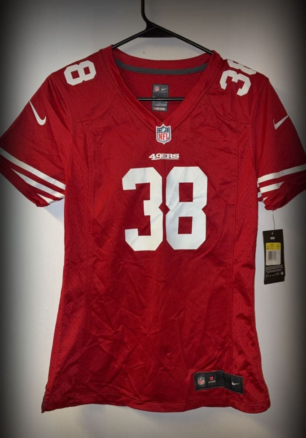Nike Jarryd Hayne #38 San Francisco 49ers Women's Football Jersey Size S 3