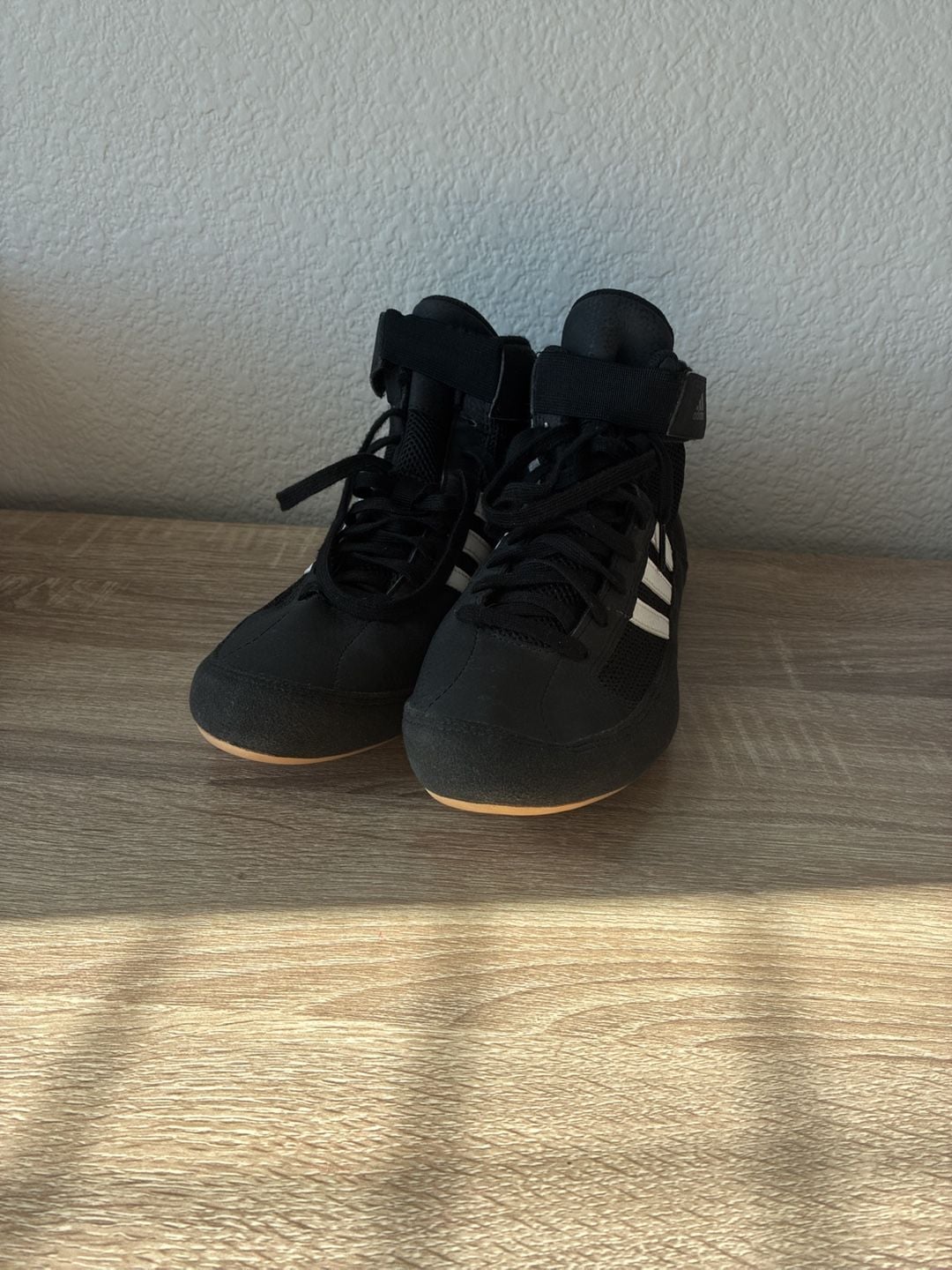 Adidas HVC 2 Black White Wrestling Boxing Shoes AQ3325 Men’s 7.5 2