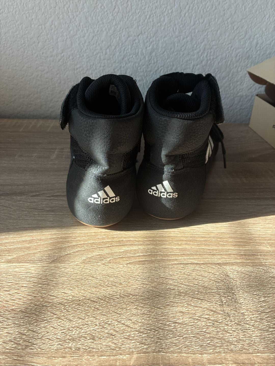 Adidas HVC 2 Black White Wrestling Boxing Shoes AQ3325 Men’s 7.5 5