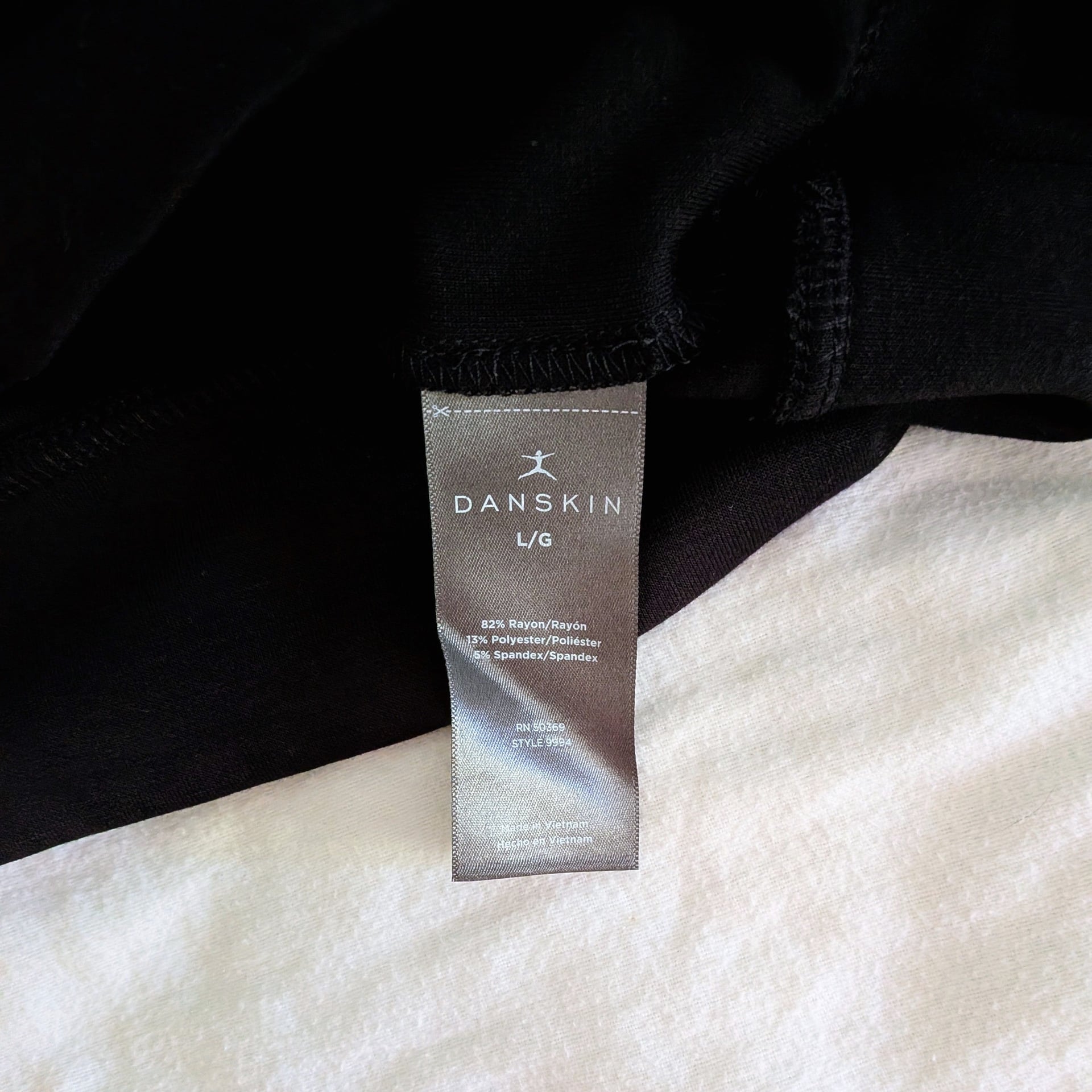 Danskin Women's Black Half Zip Pullover Sweater Size L 4