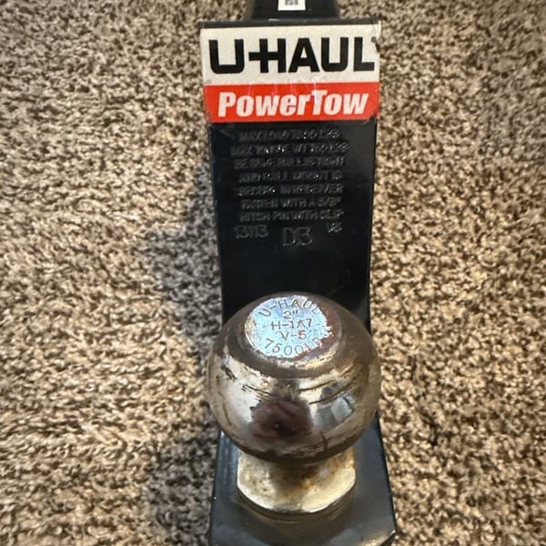 U-Haul Power Tow Starter Kit 2 1/4" Drop Ball Mount & 2" Ball 7500 lb