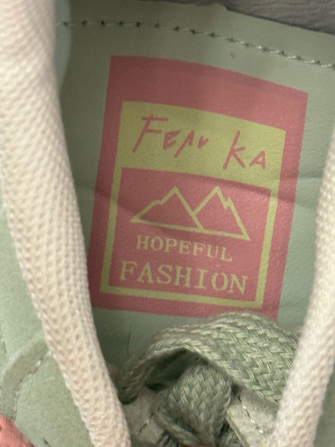 Women's Suede Casual Sneakers in Sage/Pink 8