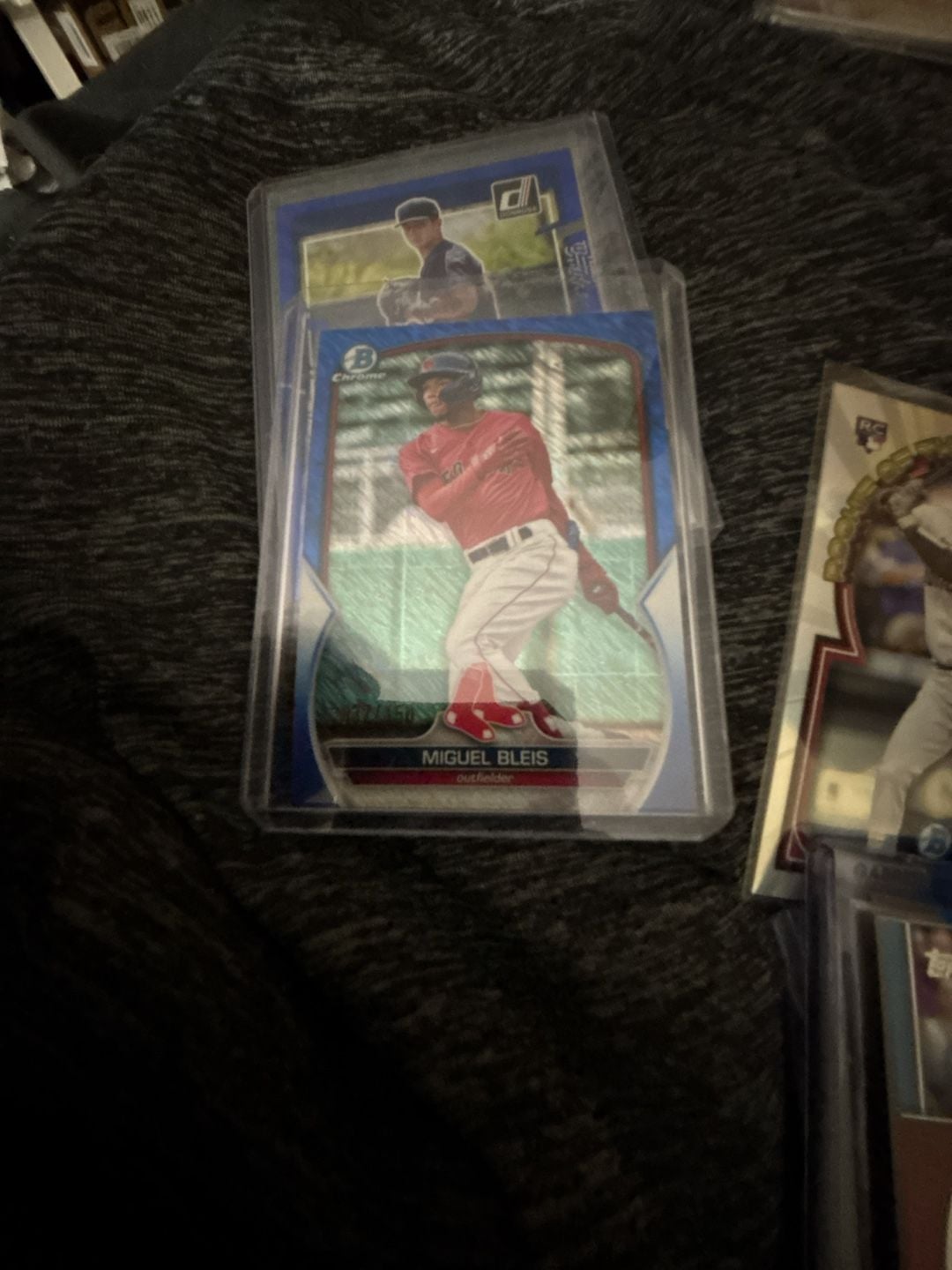 2023 Bowman #BCP-106 Miguel Bleis Chrome Prospects Blue Shimmer Refractor /150 1
