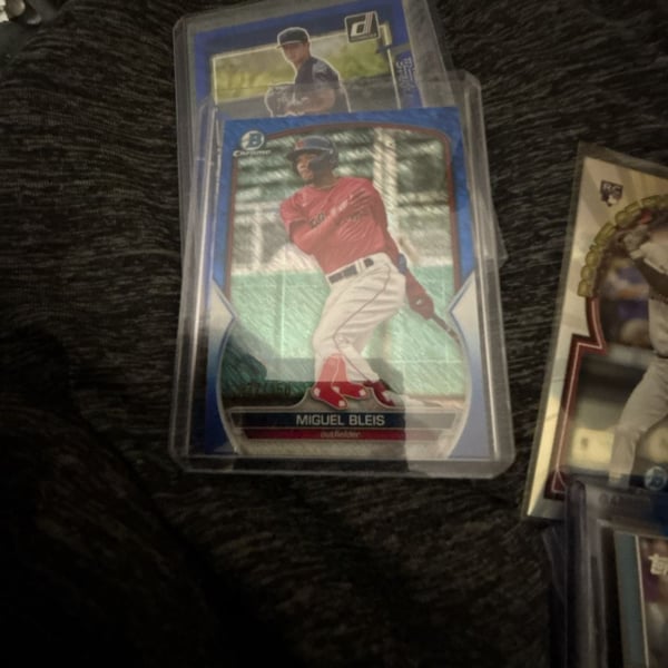 2023 Bowman #BCP-106 Miguel Bleis Chrome Prospects Blue Shimmer Refractor /150