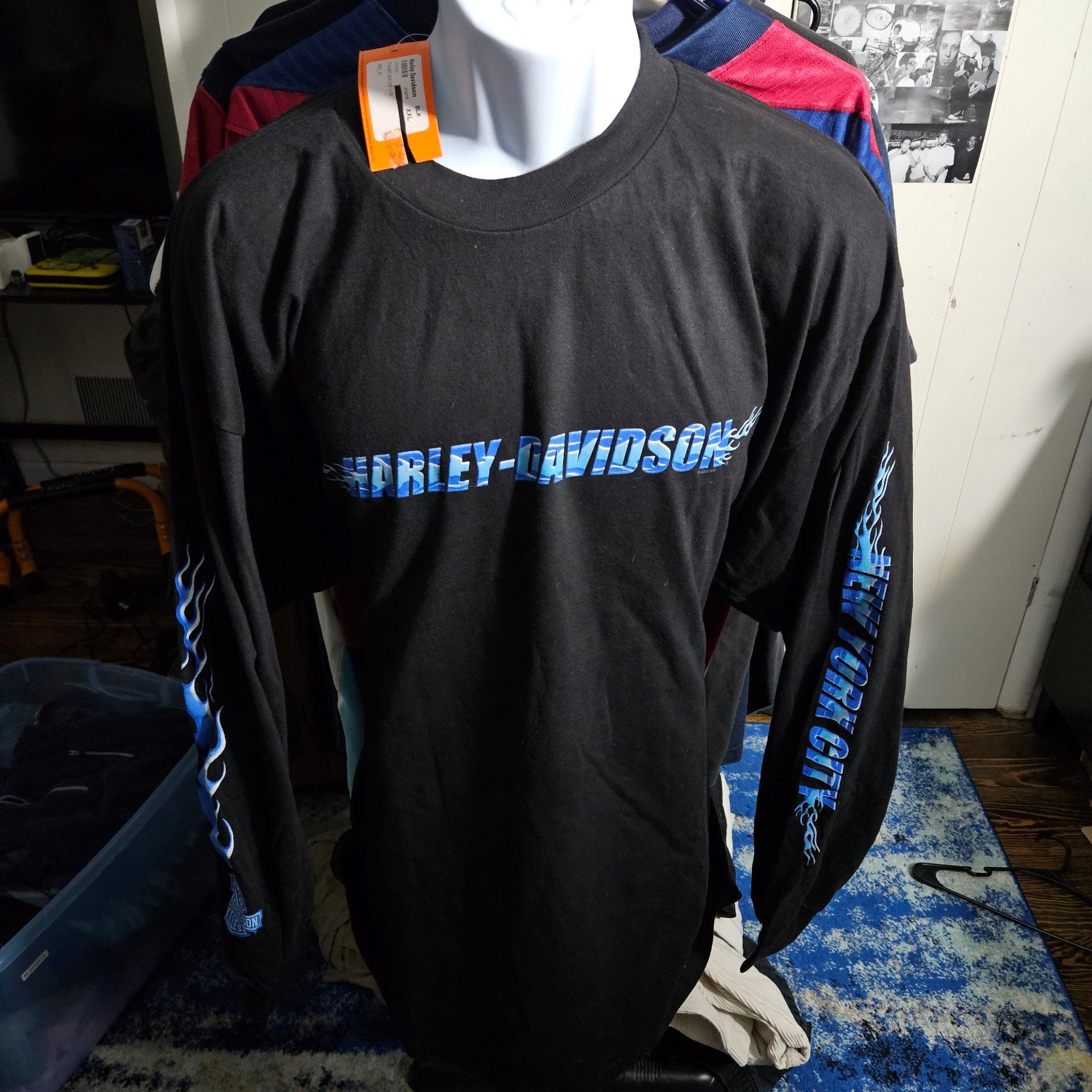 Rare 2001 Harley Davidson New York City Twin Towers Shirt XXL 2